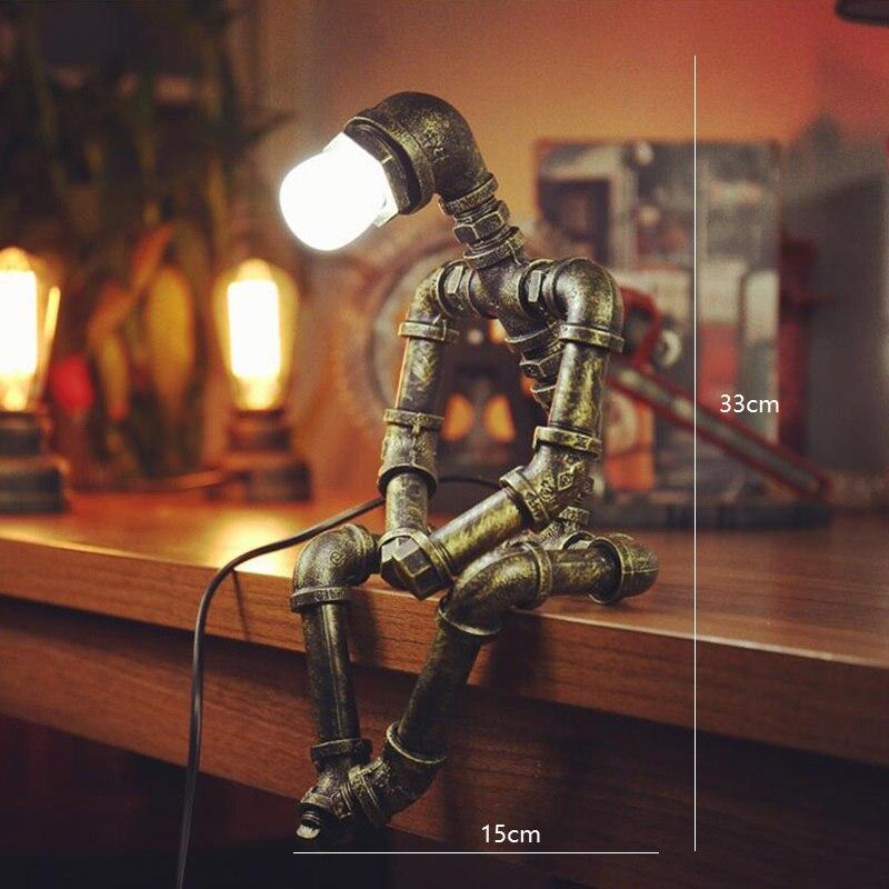 Iron Robot Lamp