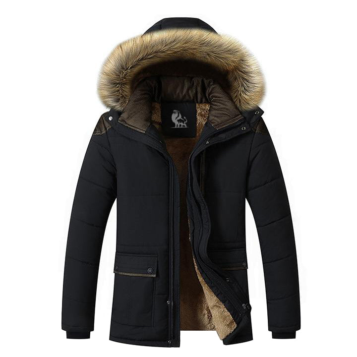 Heavyweight Hooded Winter Parka Jacket for Men – Waterproof Windproof Insulated Outerwear Coat for Cold Weather, Camping, Hiking, Outdoor | Thomler