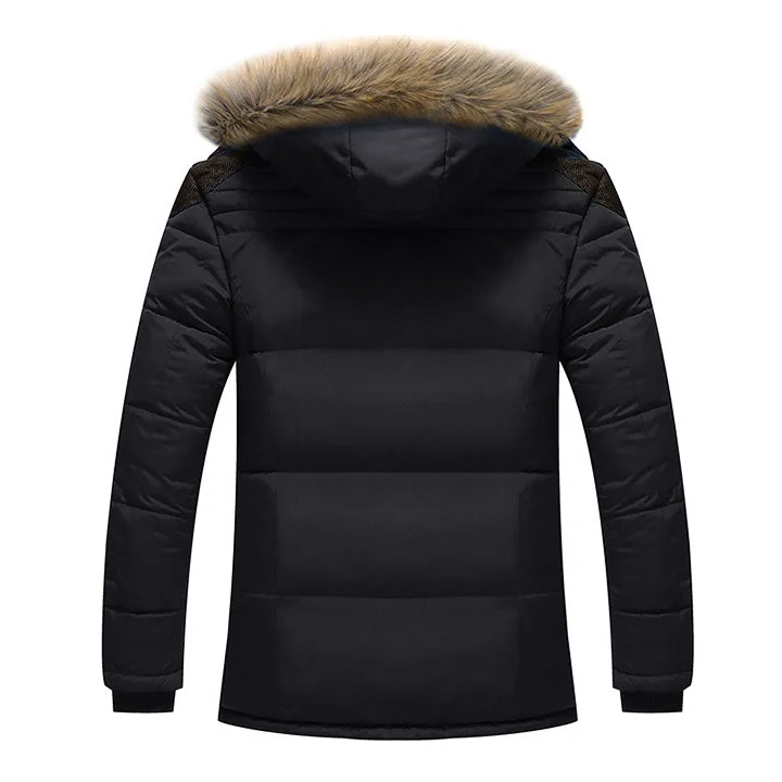 Heavyweight Hooded Winter Parka Jacket for Men – Waterproof Windproof Insulated Outerwear Coat for Cold Weather, Camping, Hiking, Outdoor | Thomler