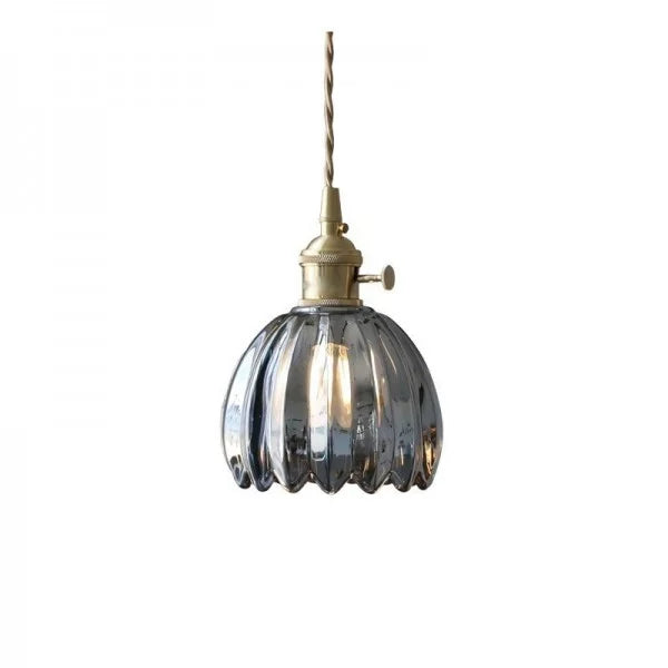 Pendant Light Glass Flower Shade 12.0 cm Warm Indoor Dining Room Kitchen Island Hanging Ceiling Lamp | Thomler