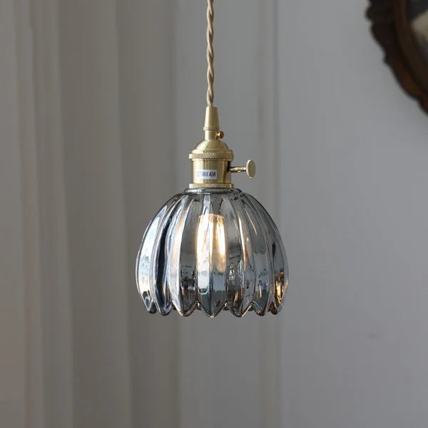 Pendant Light Glass E27 Amber Dining Room Kitchen Island Retro Hanging Ceiling Lamp | Thomler