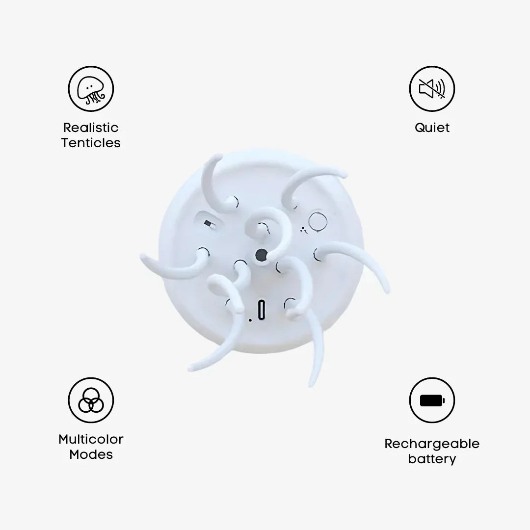 LED Jellyfish Mood Lamp with Color Changing Lights & Remote Control for Bedroom, Living Room, Office Décor | Thomler