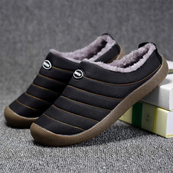 Men's Fleece-Lined Slippers with Non-Slip Sole for Indoor & Outdoor Winter Comfort | Thomler