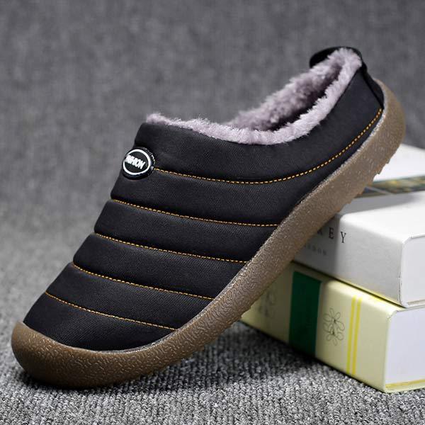 Men's Fleece-Lined Slippers with Non-Slip Sole for Indoor & Outdoor Winter Comfort | Thomler
