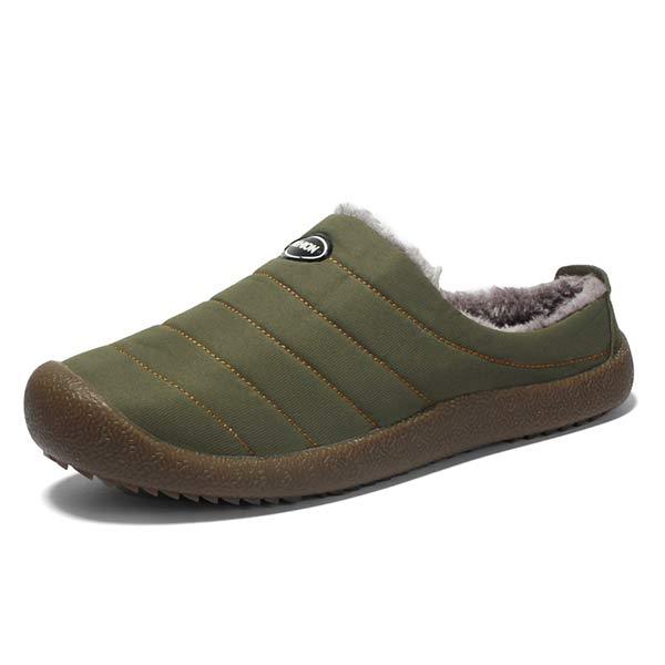 Men's Fleece-Lined Slippers with Non-Slip Sole for Indoor & Outdoor Winter Comfort | Thomler