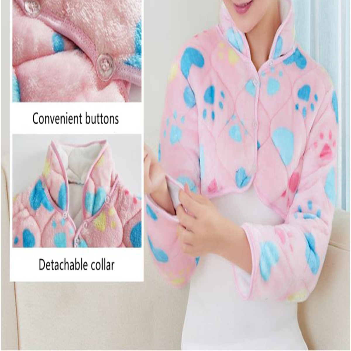 Reversible Heated Jacket with Back Warmth & Posture Support for Winter | Thomler