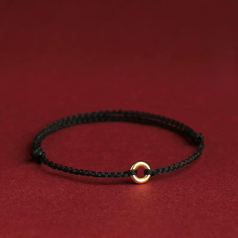 Adjustable Red String Bracelet with Protective Beads for Spiritual Defense & Good Luck Charm | Handcrafted Cord Jewelry | Thomler