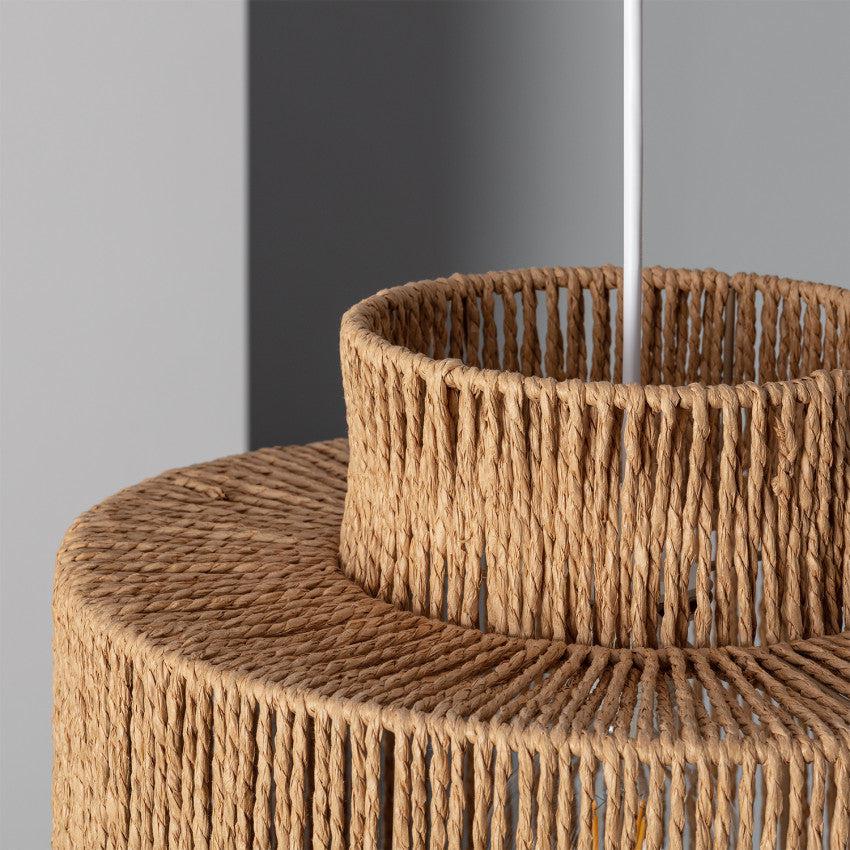 Rotan Hanglamp Ø 40cm Gevlochten Raffia E27 Natuurlijk Design | Sansoti