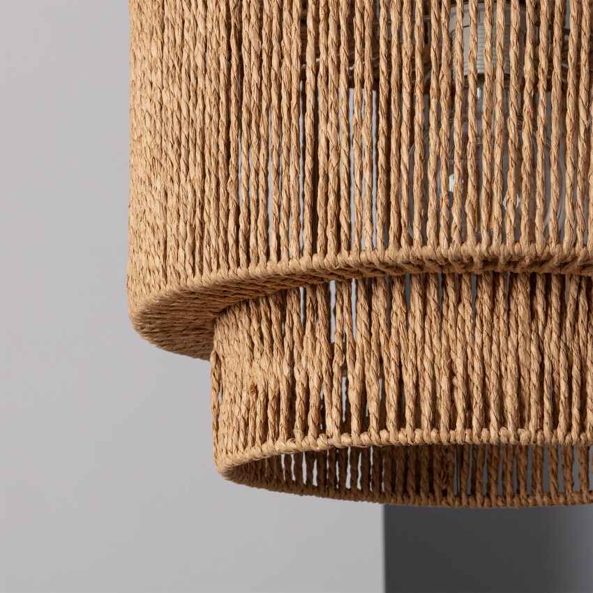 Rotan Hanglamp Ø 40cm Gevlochten Raffia E27 Natuurlijk Design | Sansoti