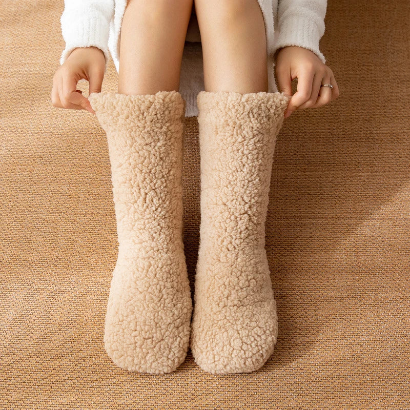 Ultra-Soft Winter Knee-High Socks with Non-Slip Grip – Plush Thermal Hosiery for Women & Men | Thomler