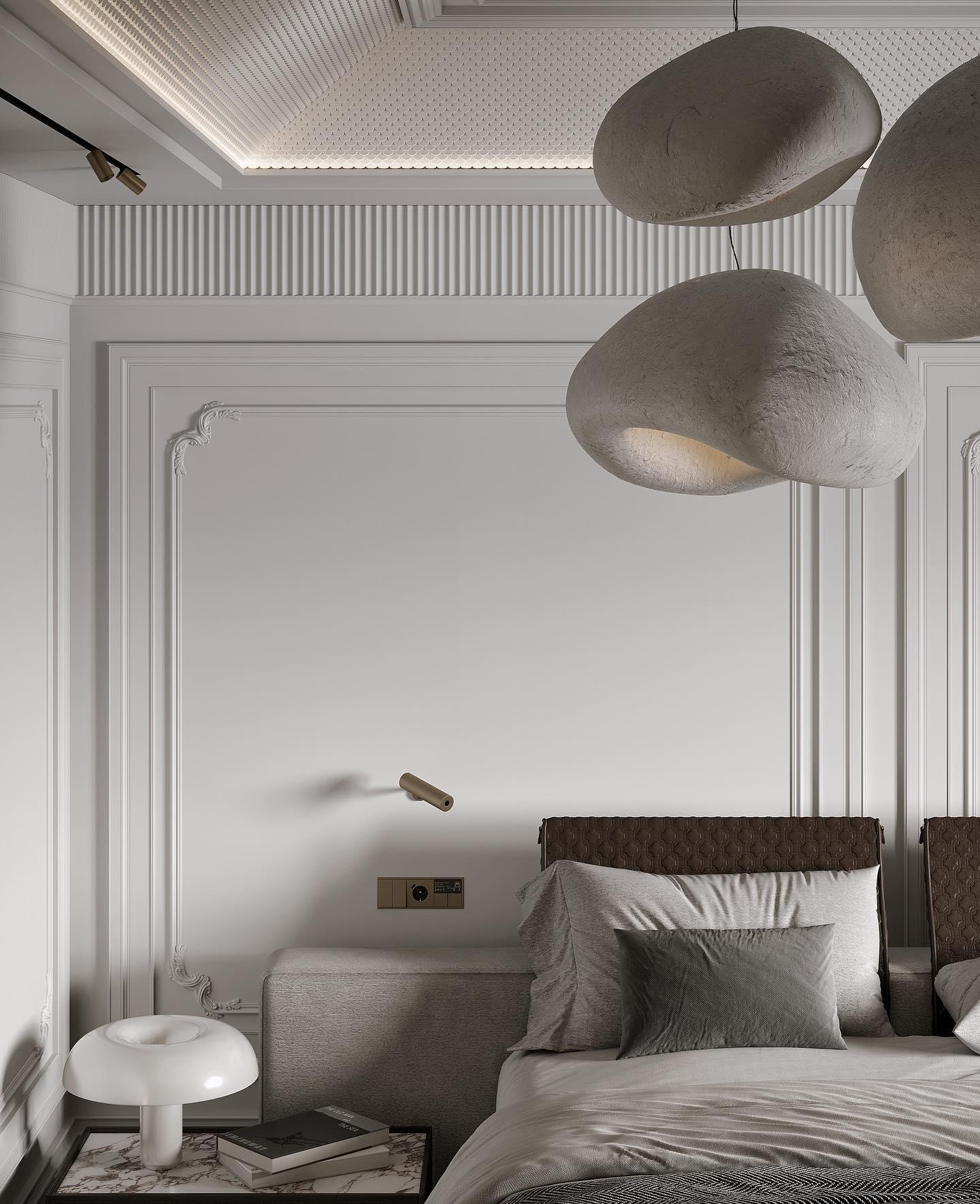 Khmara Pendant Light LED 11.8 in Grey Indoor Ceiling Lamp Adjustable Hanging | Thomler