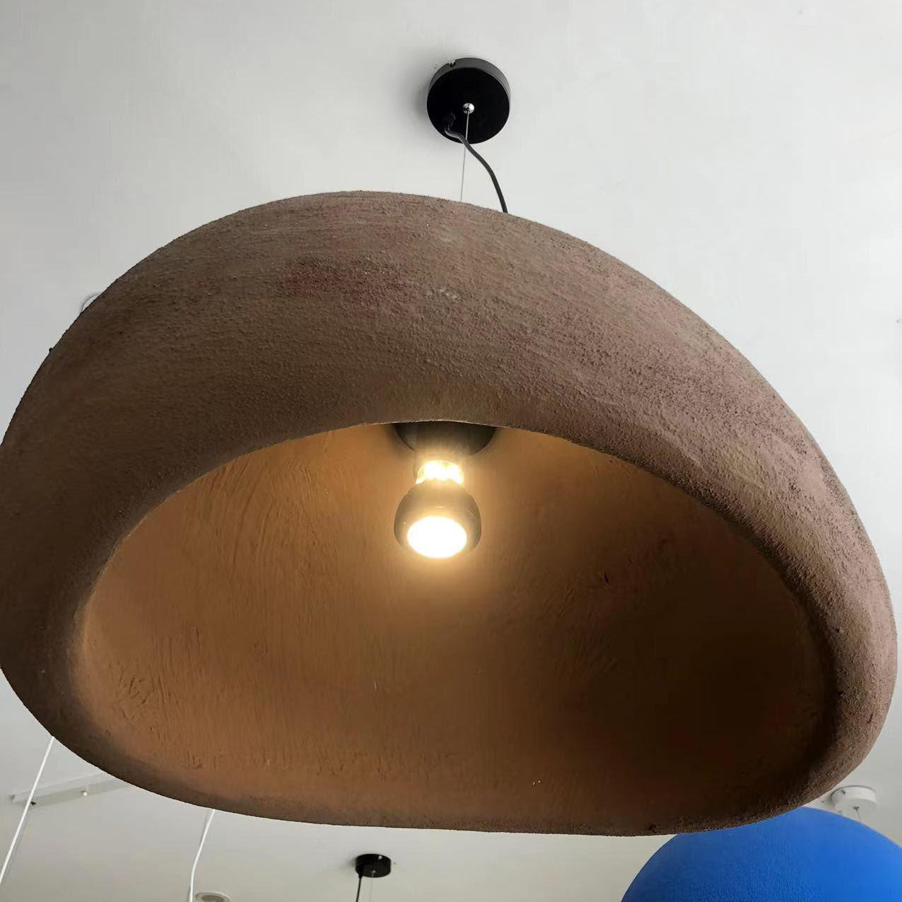 Khmara Pendant Light LED 11.8 in Grey Indoor Ceiling Lamp Adjustable Hanging | Thomler