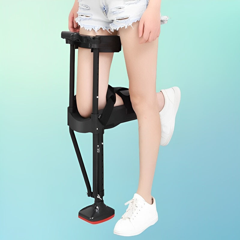 Hands-Free Knee Crutch Support Walker Aid for Leg Recovery Adjustable Mobility Scooter Alternative Foldable Rehab Tool for Post-Surgery | Thomler
