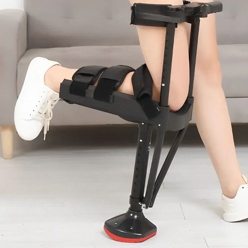 Hands-Free Knee Crutch Support Walker Aid for Leg Recovery Adjustable Mobility Scooter Alternative Foldable Rehab Tool for Post-Surgery | Thomler