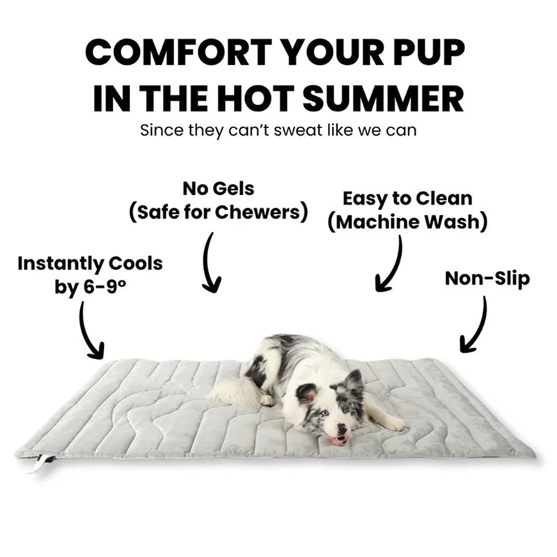 Self-Activating Pet Bed Pad for Dogs – Heat-Dissipating Resting Surface with Machine Washable Fabric & Portable Design | Thomler