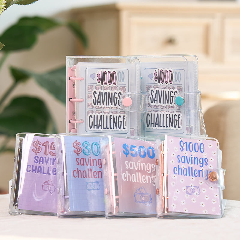 Cash Envelope Budget Binder for Money Saving Challenge Tracker – Reusable Vinyl Organizer for Bills Vacation Christmas Fund Planning | Thomler