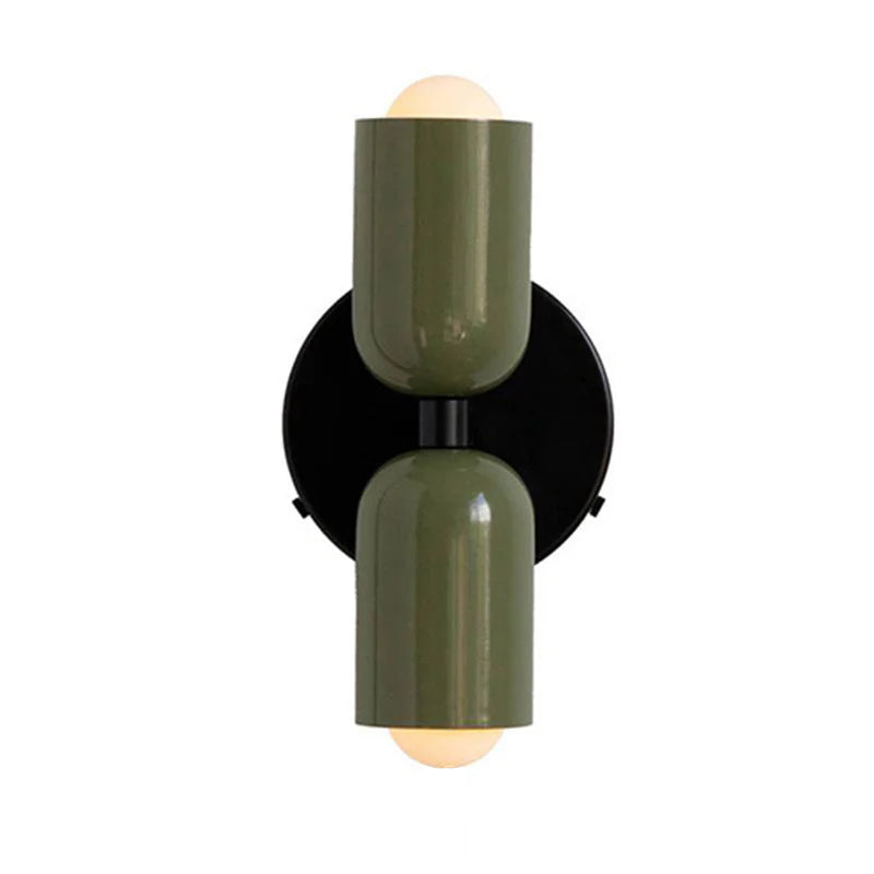 Wall Lamp Glass Double Light 12.0 cm Green Bedroom Hallway Up Down Modern Accent Lighting | Thomler