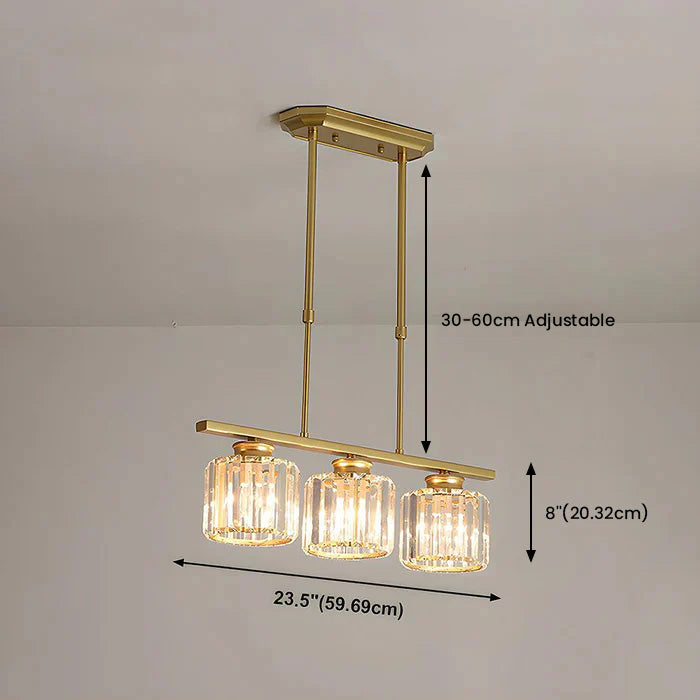 Pendant Light Glass 80.0 cm Black Adjustable Kitchen Island Dining Room Hanging Ceiling Lamp E27 Modern Scandinavian | Thomler