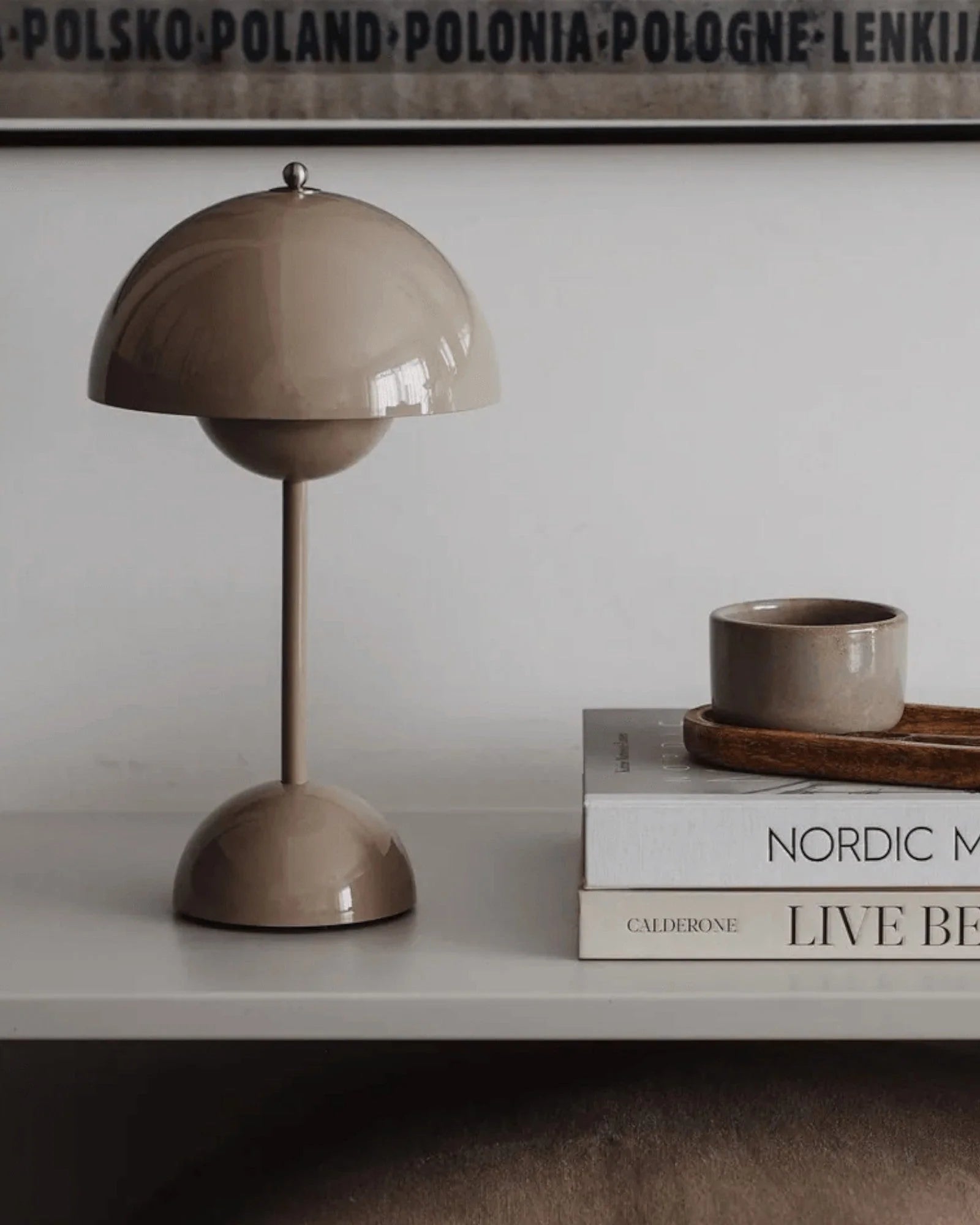 Table Lamp Metal 28.0 cm Grey Dimmable Bedroom Desk Scandinavian Reading Light | Thomler