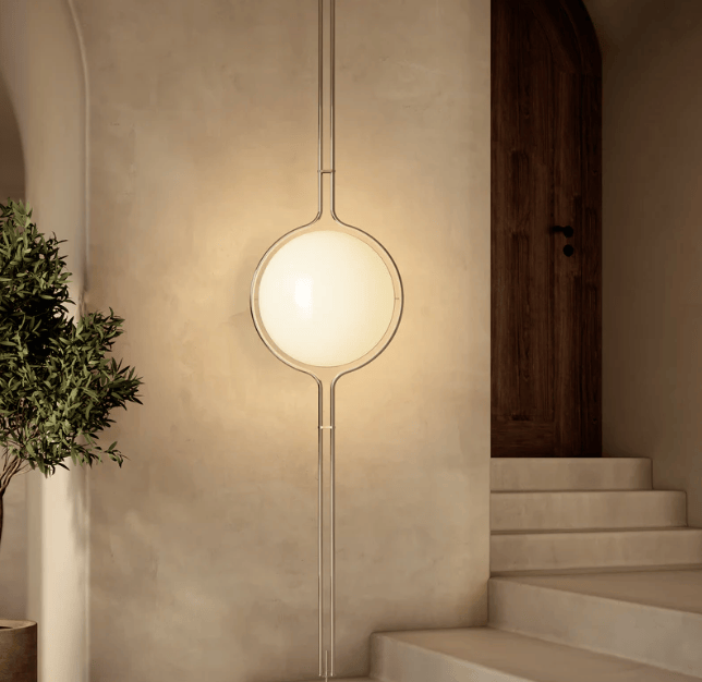 Vloerlamp Bol Plafond Tot Vloer Modern Metaal Acryl 280cm | Sansoti