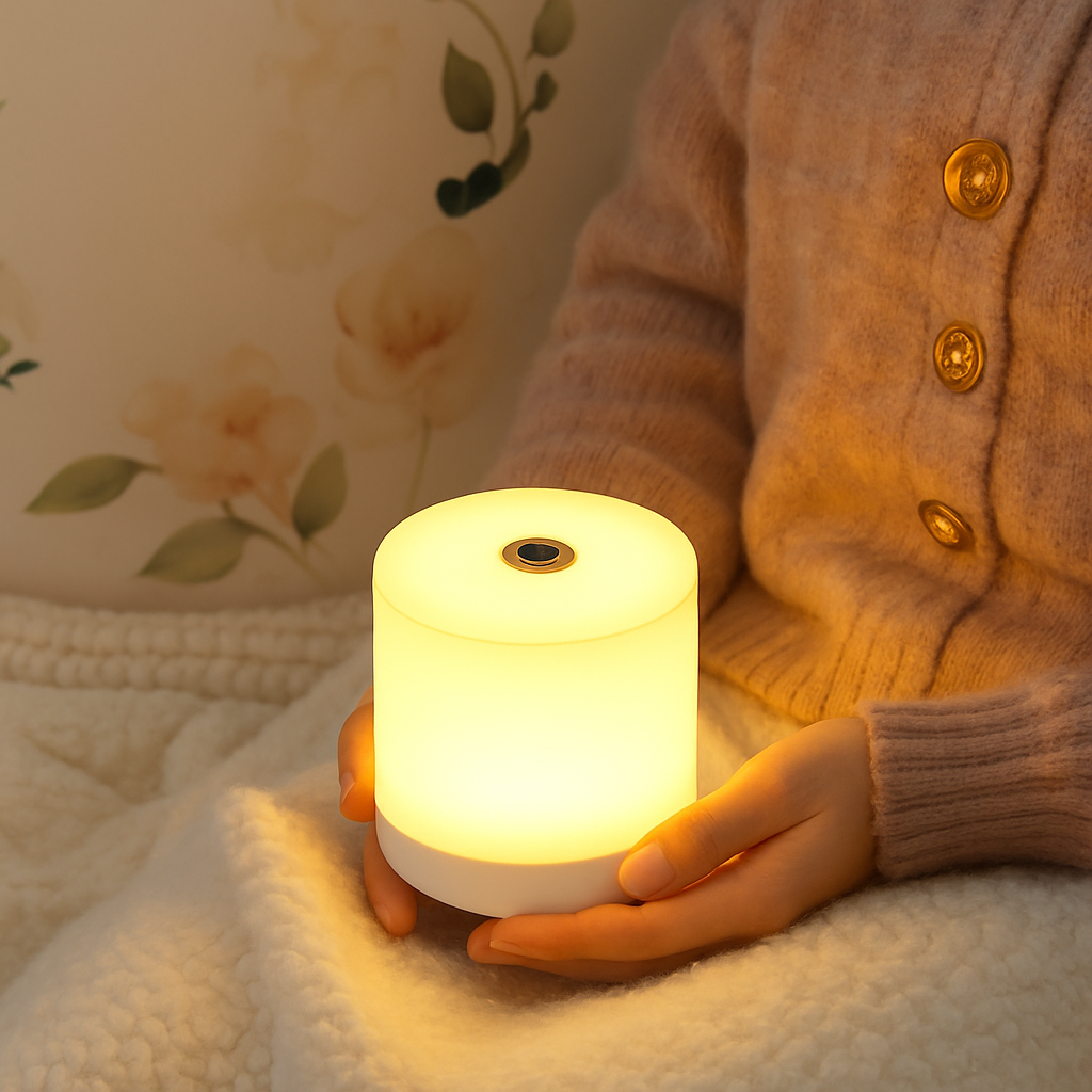 USB Touch-Control Bedside Lamp with 3 Brightness Levels – Portable LED Reading Light for Desk, Nightstand & Dorm Room | Thomler
