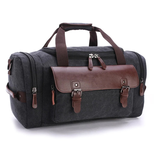 Spacious Travel Duffel Bag with Waterproof Finish & Scratch-Resistant Leather Canvas | Thomler