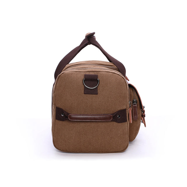 Spacious Leather & Canvas Carryall Duffel for Travel, Work & Weekend Getaways – Water-Resistant with Premium Scratch-Proof Finish | Thomler