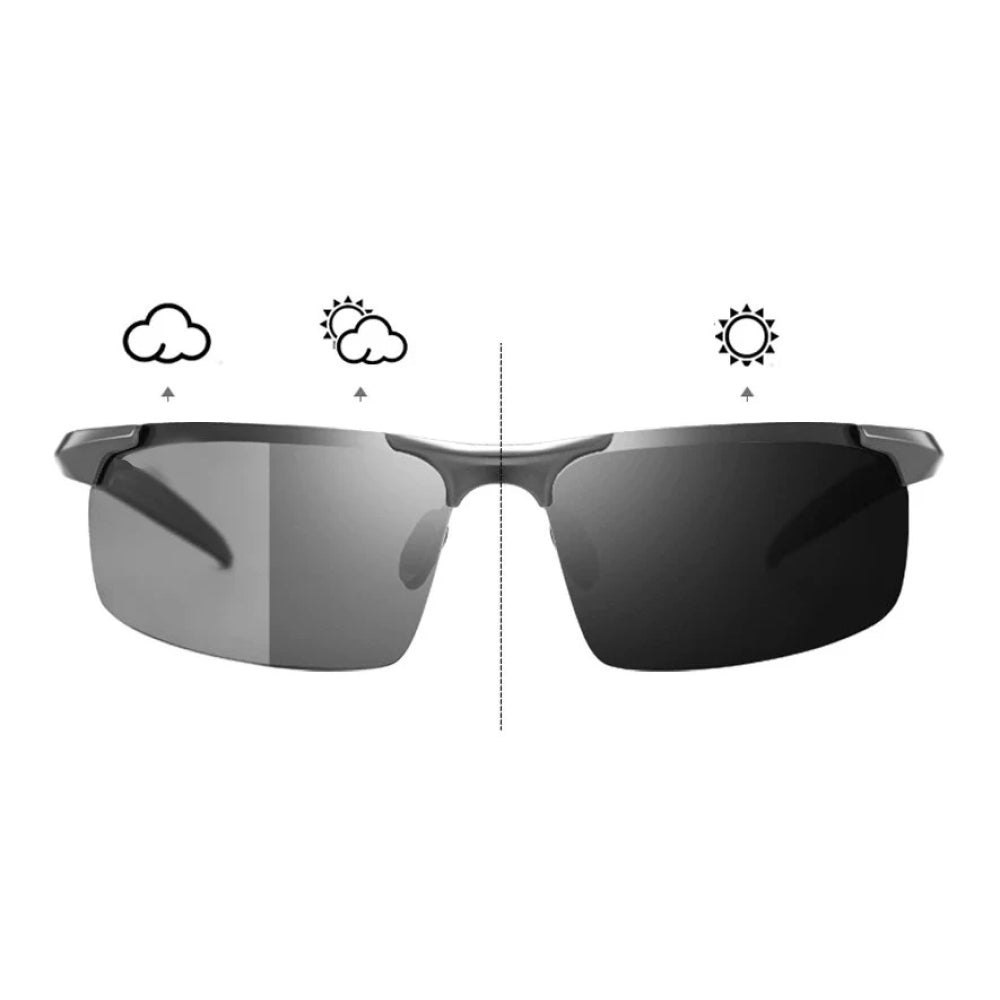 Photochromic Polarized Sunglasses with UV400 Protection & Auto-Tint Technology for Driving & Outdoor Sports | Thomler