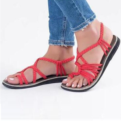 Women's Cushioned Slip-On Flat Sandals – Lightweight Shock-Absorbing Summer Slides for Daily Wear, Travel & Walking | Thomler