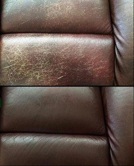Leather Conditioner Treatment for Furniture Upholstery & Car Interiors – Fills Scuffs, Revives Faded Surfaces, Restores Natural Luster on | Thomler