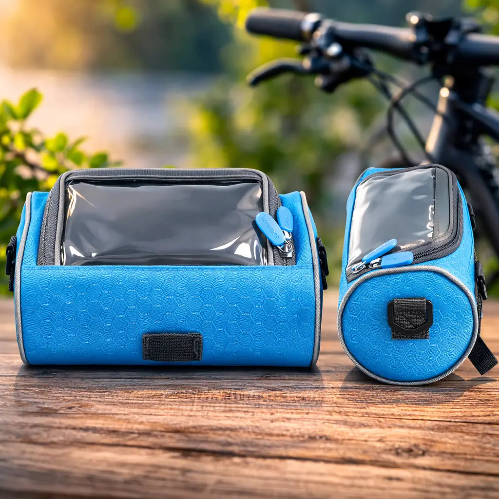 Handlebar Bag for Bike with Clear Phone Window – Water-Resistant Cycling Pouch for Navigation, Keys, Wallet | Thomler