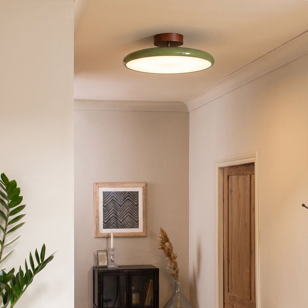 Adjustable Flush Mount Ceiling Light – Rotating LED Spotlight with Modern Minimalist Design for Kitchen, Office & Hallway – Metal & | Thomler