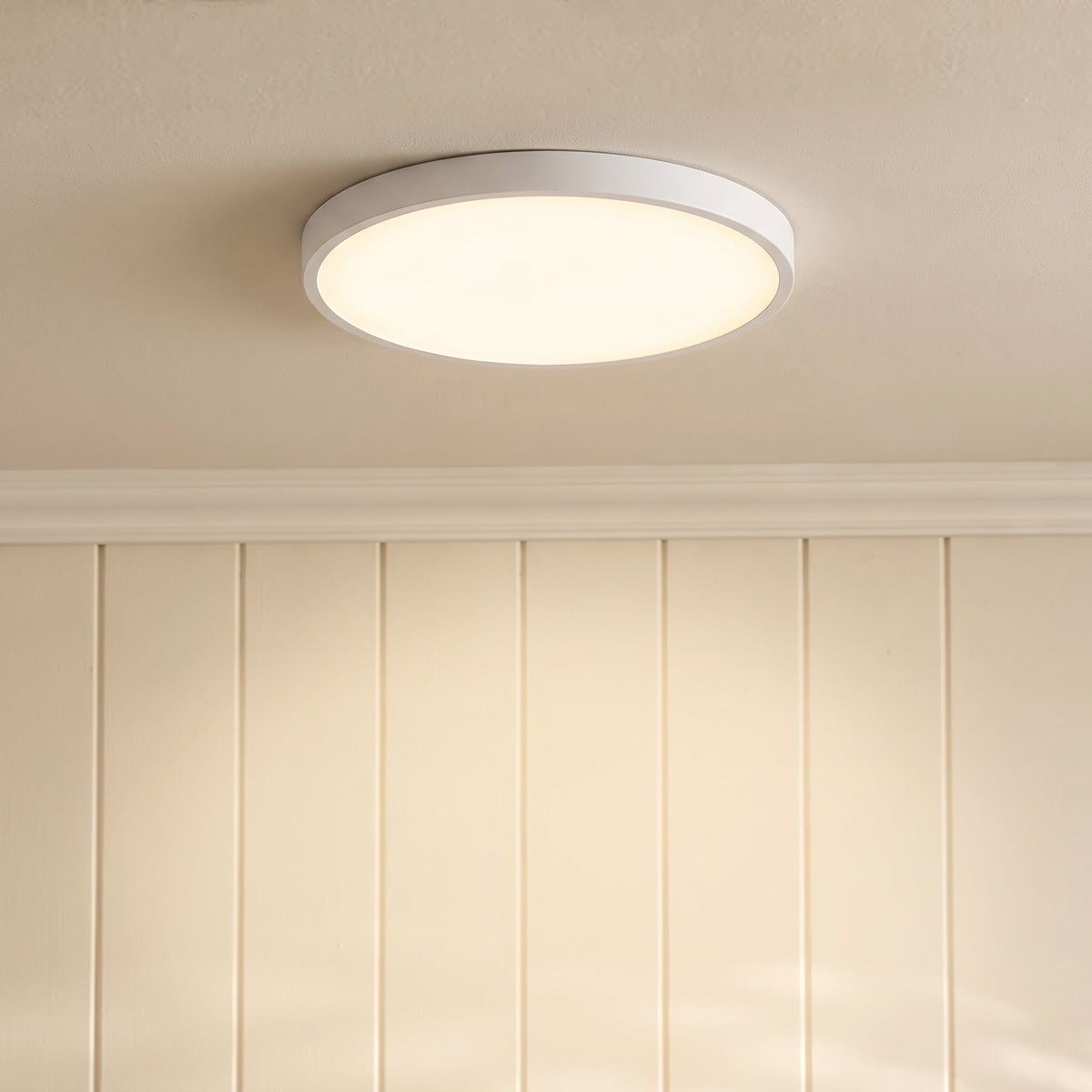 Ultra-Slim LED Ceiling Light Flush Mount Modern Minimalist Design for Bedroom Kitchen Living Room Black White 9 10.5 14.5 Inch | Thomler