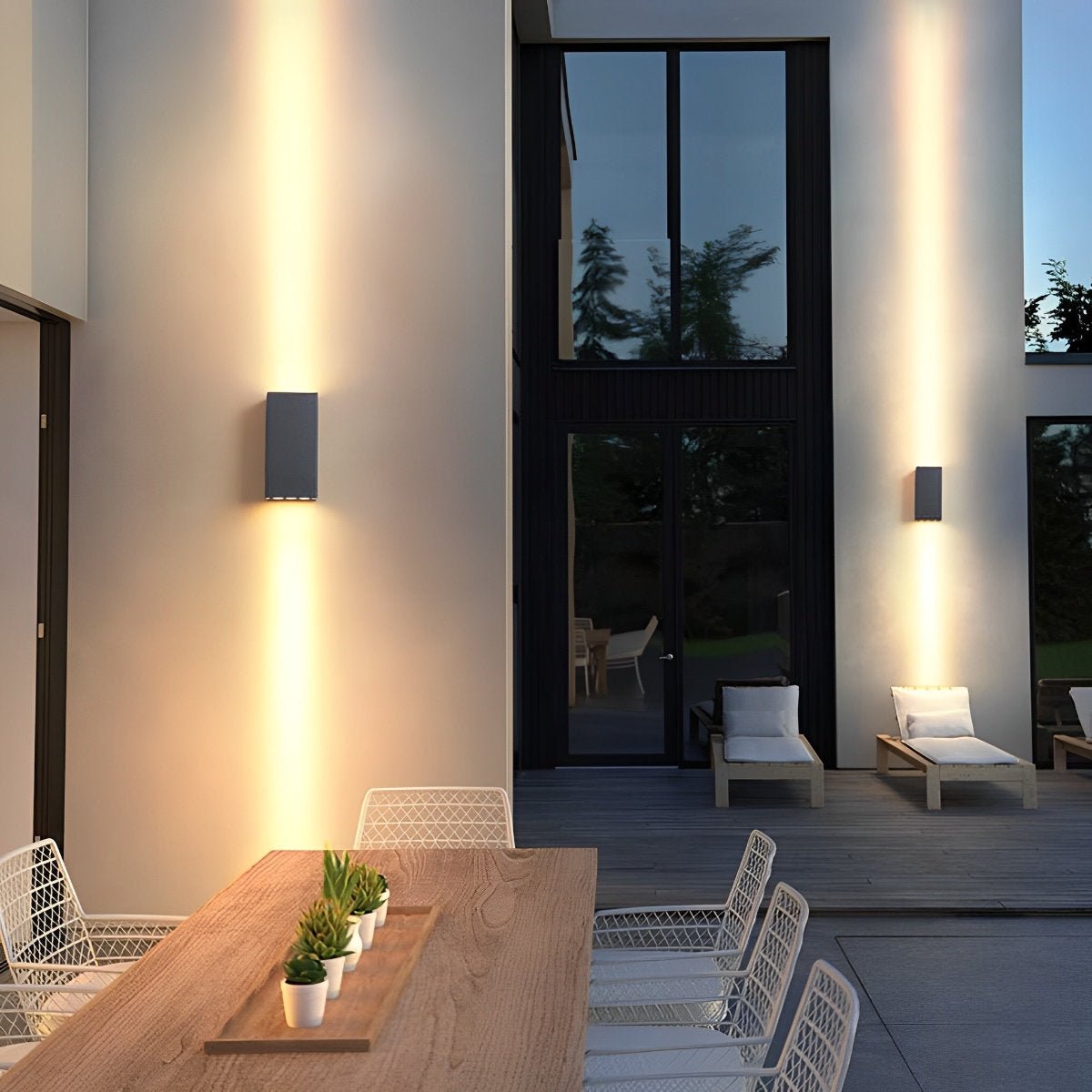 Wall Lamp Aluminium 21.0 cm Matte Black Outdoor Up Down LED Facade Garden Entrance Lighting Waterproof | Thomler