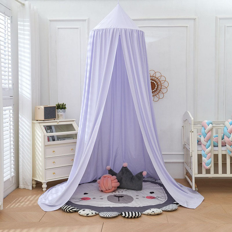 Kids Bed Tent Canopy Light Blocking Play Curtain for Girls Boys Crib Nursery Princess Dome Netting Drape with Hanging Hook 98 Inch Tall | Thomler
