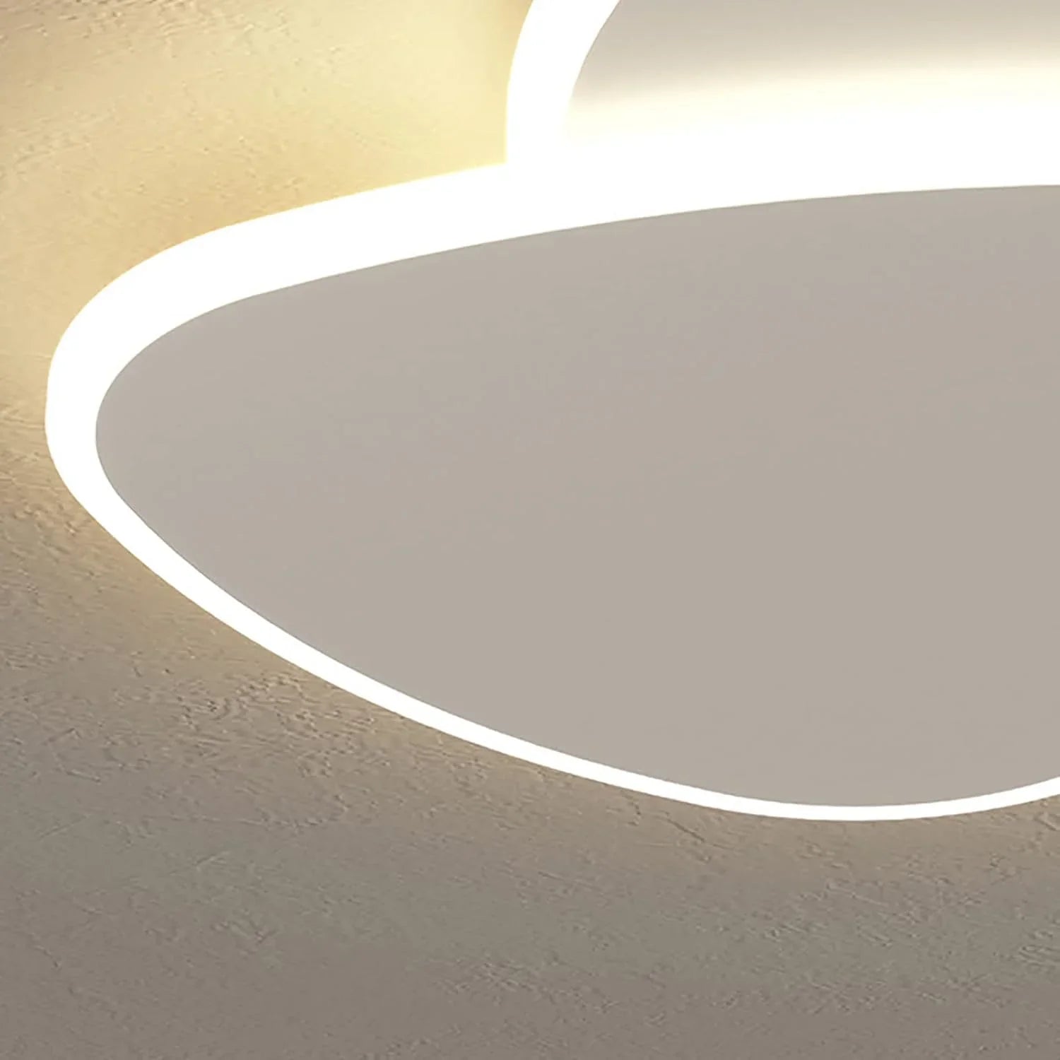 Ceiling Light Metal Acrylic 15.7 in Adjustable White Bedroom Living Room Hallway Multi-Layer Modern LED Fixture | Thomler