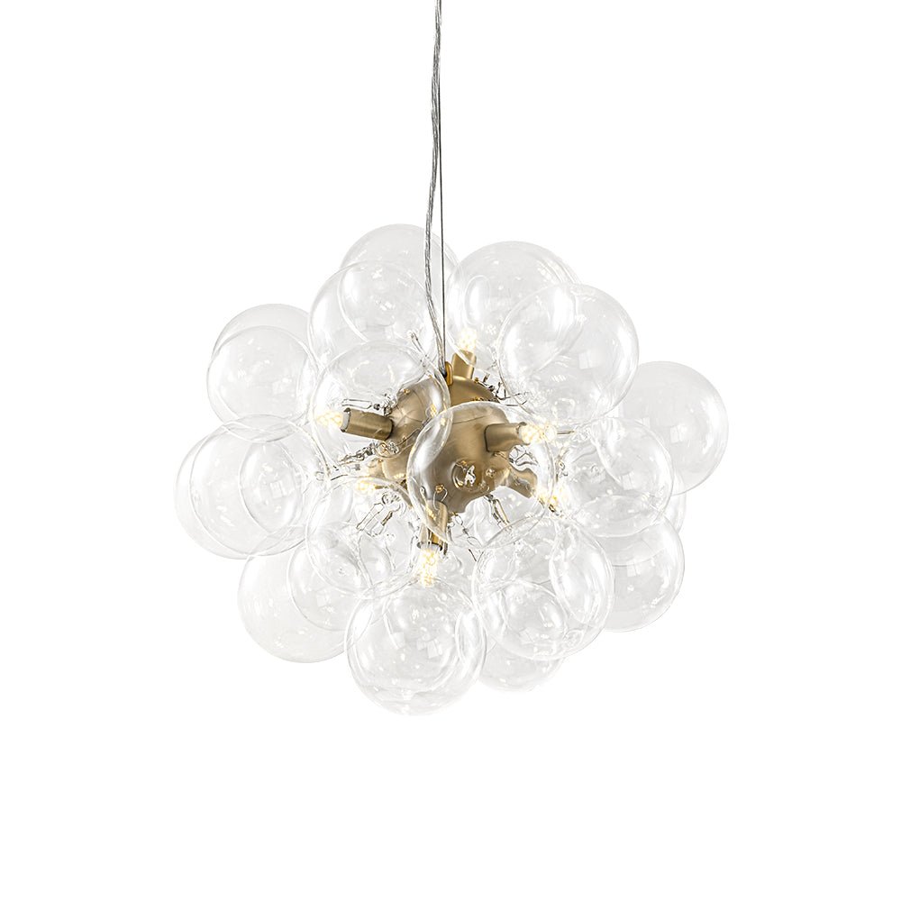 Pendant Light Glass Sphere Cluster 50.0 cm Brass Dining Room Bubble Chandelier Adjustable G9 Kitchen Island Ceiling Light | Thomler