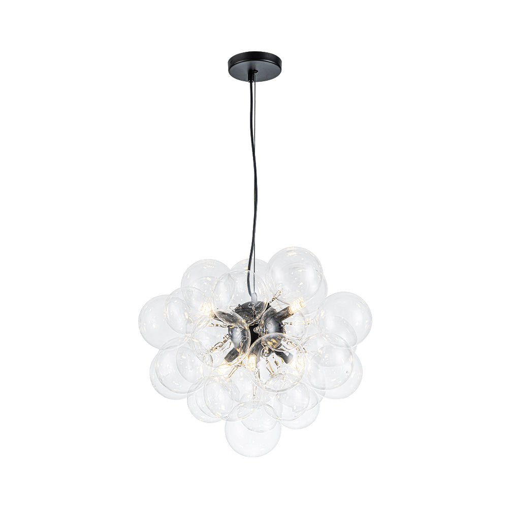 Pendant Light Glass Sphere Cluster 50.0 cm Brass Dining Room Bubble Chandelier Adjustable G9 Kitchen Island Ceiling Light | Thomler