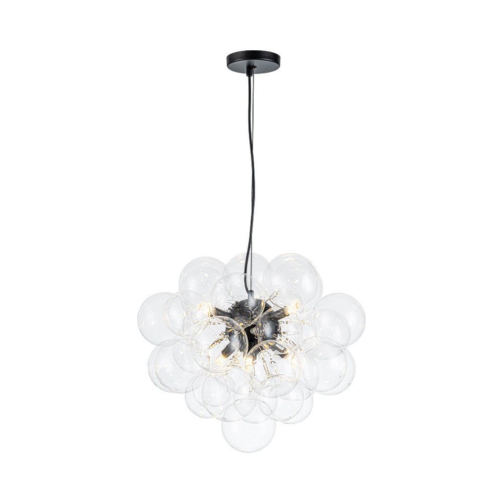 Pendant Light Glass Sphere Cluster 50.0 cm Brass Dining Room Bubble Chandelier Adjustable G9 Kitchen Island Ceiling Light | Thomler