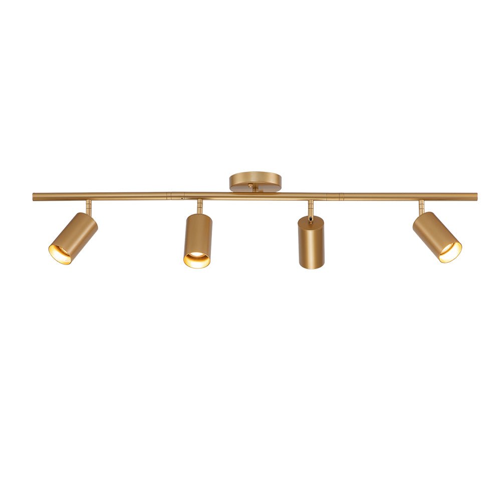 Surface Spotlight Metal 100.0 cm Gold Adjustable GU10 Kitchen Bedroom Ceiling Track Lighting | Thomler