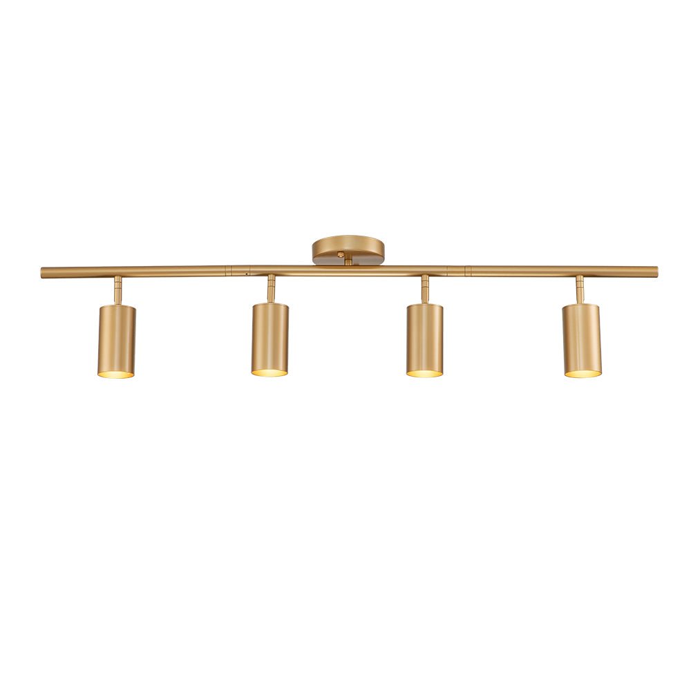 Surface Spotlight Metal 100.0 cm Gold Adjustable GU10 Kitchen Bedroom Ceiling Track Lighting | Thomler