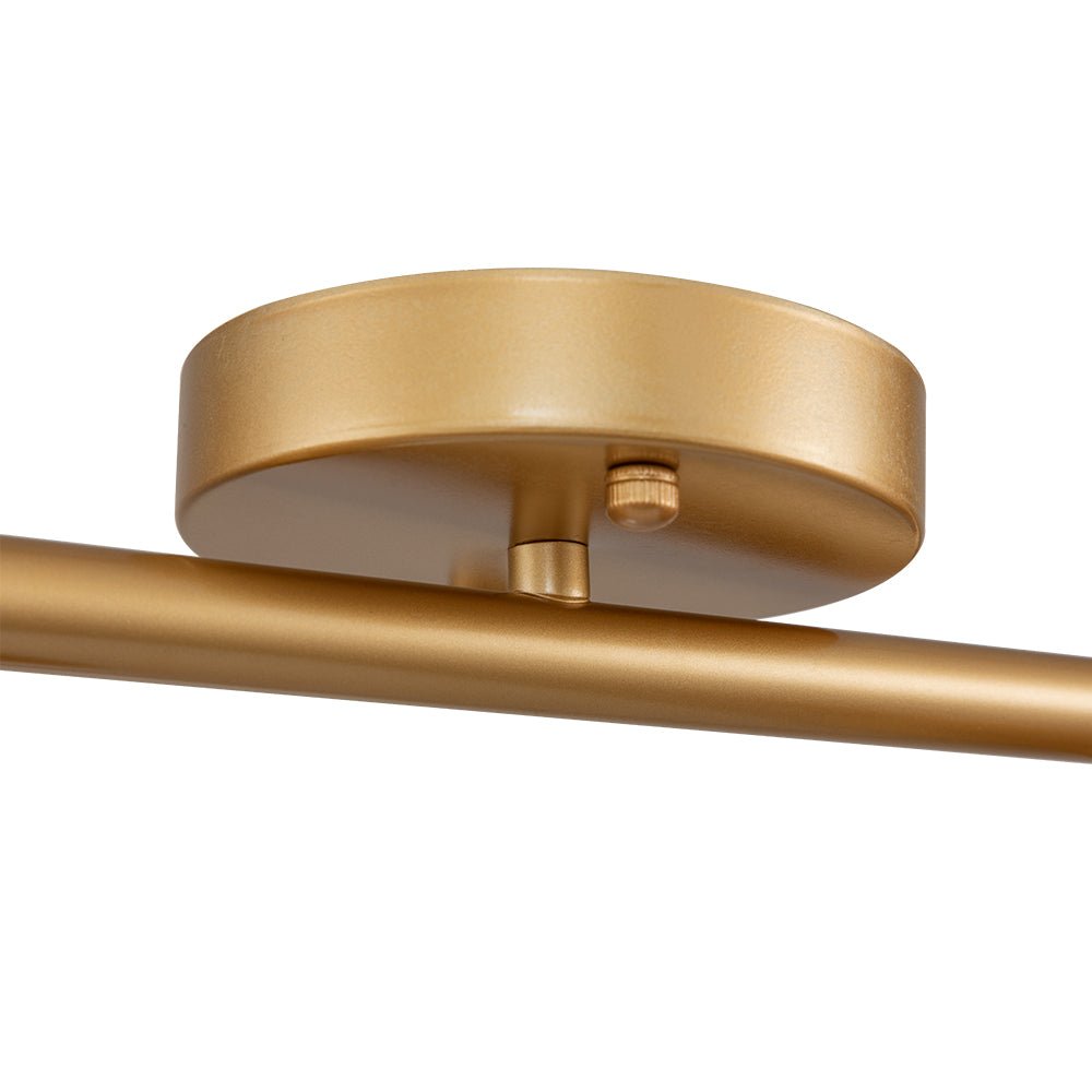 Surface Spotlight Metal 100.0 cm Gold Adjustable GU10 Kitchen Bedroom Ceiling Track Lighting | Thomler
