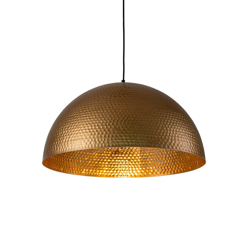 Pendant Light Hammered Metal 40.0 cm 60.0 cm Brass Silver Dining Room Kitchen Island Dome Ceiling Light | Thomler