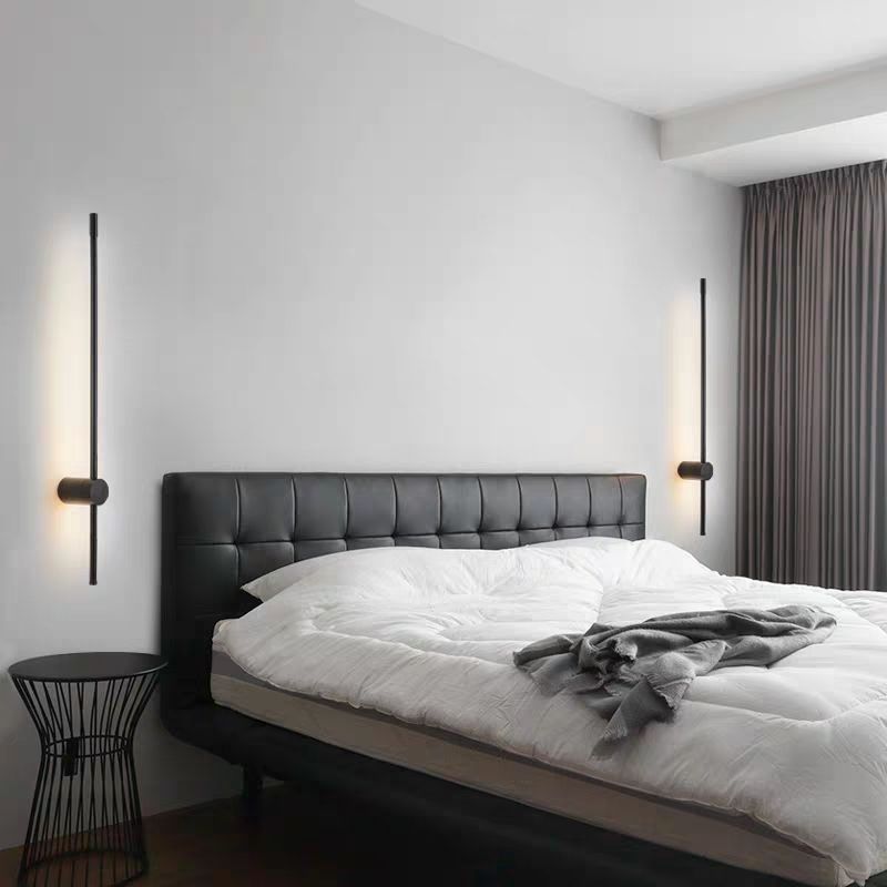 LED Wall Light Fixture Modern Minimalist Linear Sconce for Dining Room Bar Bedroom | Acrylic Iron Construction | Warm White Ambient | Thomler