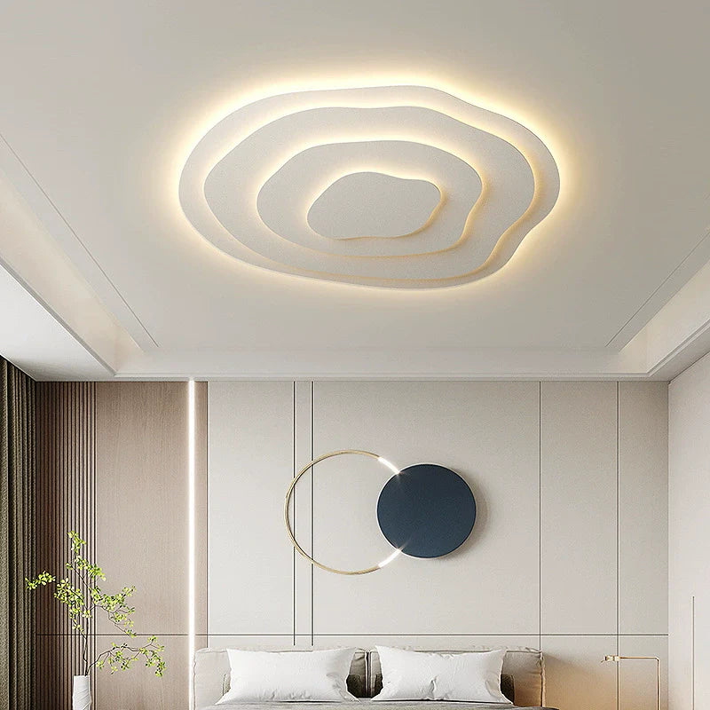 Ceiling Light Acrylic 16 in Modern Minimalist White Living Room Bedroom LED Fixture | Thomler