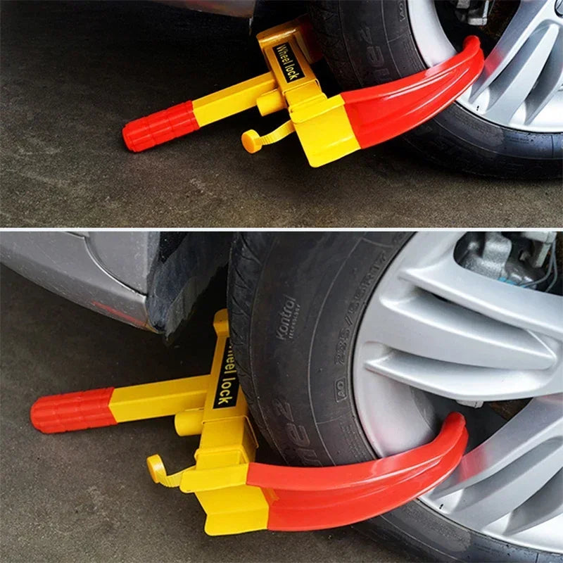 Heavy-Duty Tire Boot Lock for Cars, Trucks, Trailers & More – Adjustable Up to 11 In Width – Rust-Resistant Steel with Scratch-Free Coating | Thomler