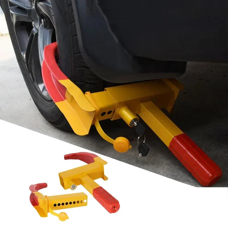 Heavy-Duty Tire Boot Lock for Cars, Trucks, Trailers & More – Adjustable Up to 11 In Width – Rust-Resistant Steel with Scratch-Free Coating | Thomler