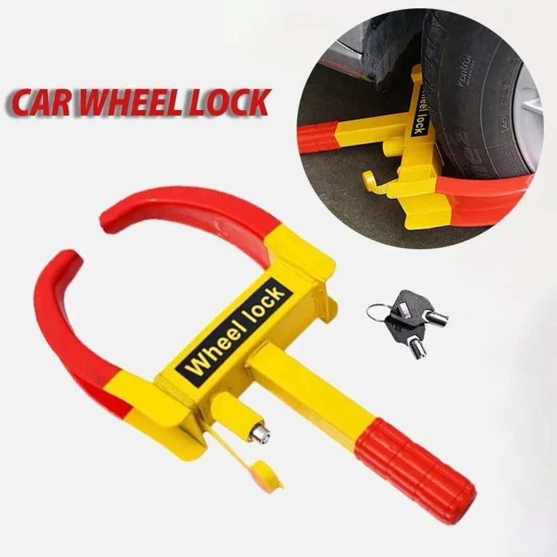 Heavy-Duty Tire Boot Lock for Cars, Trucks, Trailers & More – Adjustable Up to 11 In Width – Rust-Resistant Steel with Scratch-Free Coating | Thomler