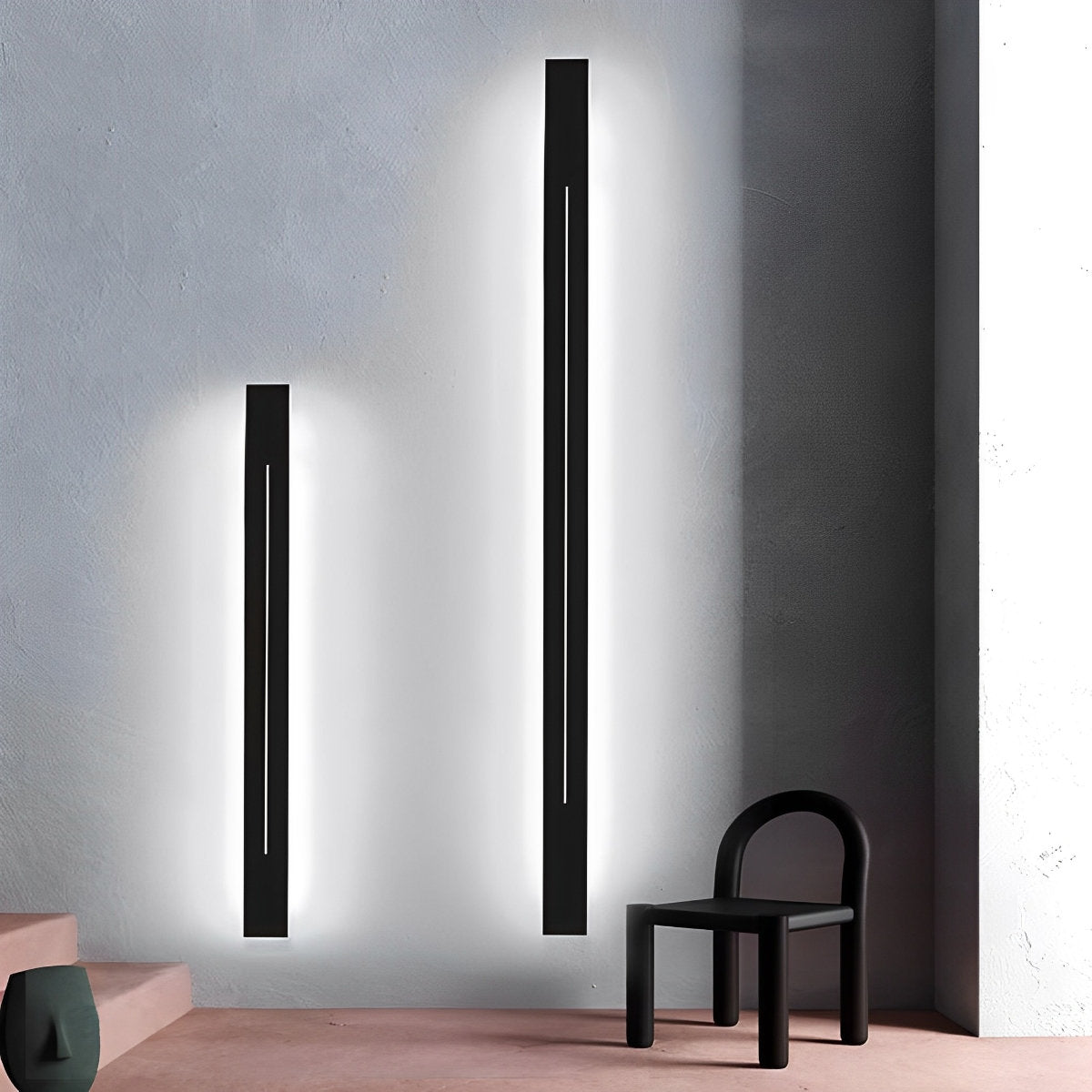 Wall Lamp Iron Acrylic LED 120.0 cm Black Bedroom Hallway Modern Linear Sconce Mirror Accent Lighting | Thomler