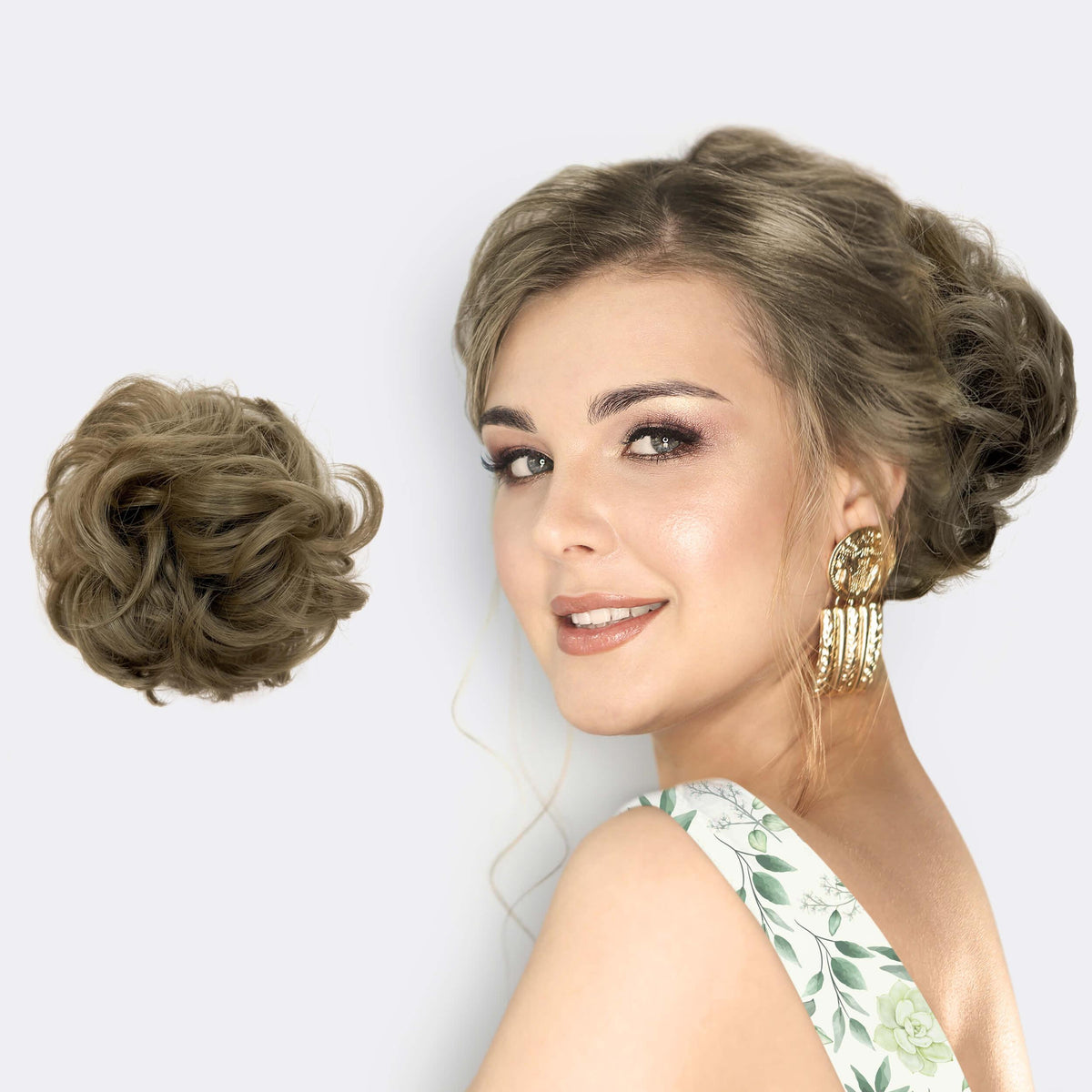 Messy Bun Hair Scrunchie – Instant Volume Ponytail Wrap for Thin or Fine Hair | Thomler